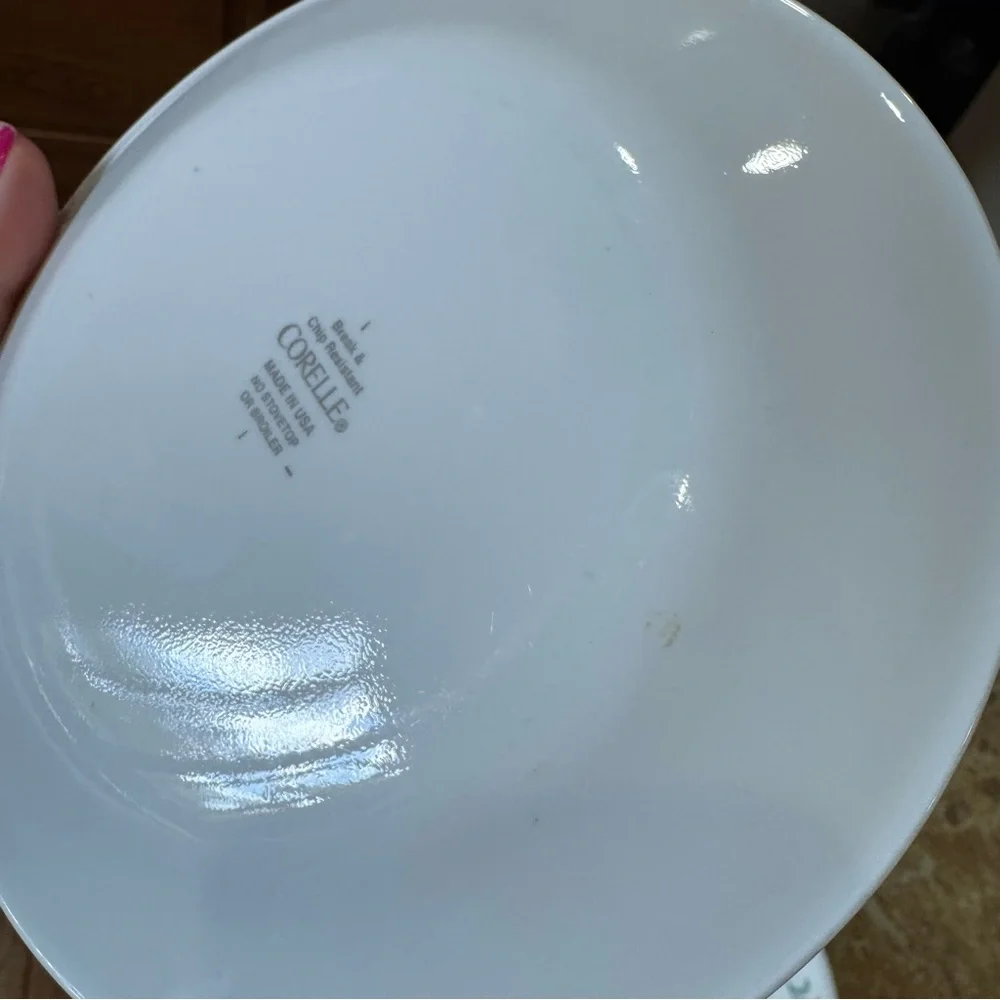 Corelle Country Cottage 6.75” Wide Dessert Bread & Butter Plates Set of 4 USA